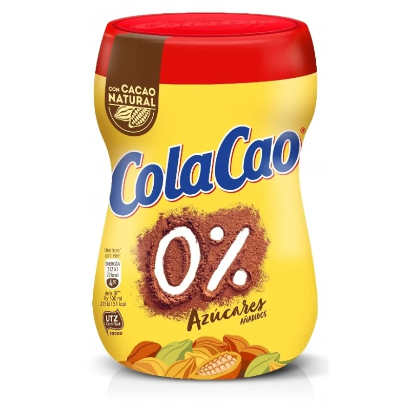 ColaCao Rozpuszczalny napój kakaowy 0% 300g bez dodatku cukru