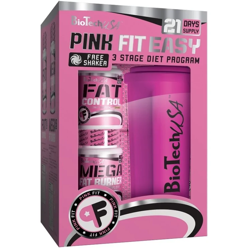 Bio Tech USA Pink Fit Package [mega zestaw na spalanie tłuszczu dla Kobiet!]