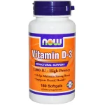 NOW Foods Vitamin D3 1000IU - 180 softgels