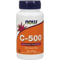 Now Foods C-500 with Rose Hips - 100kap.