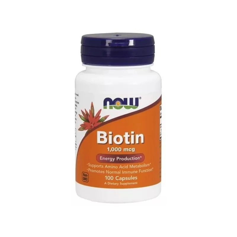 Now Foods Biotin 1000 mcg - 100 kaps.