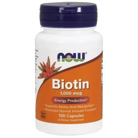 Now Foods Biotin 1000 mcg - 100 kaps.