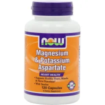 Now Foods Magnesium & Potassium Aspartate with Taurine - 120 kaps.