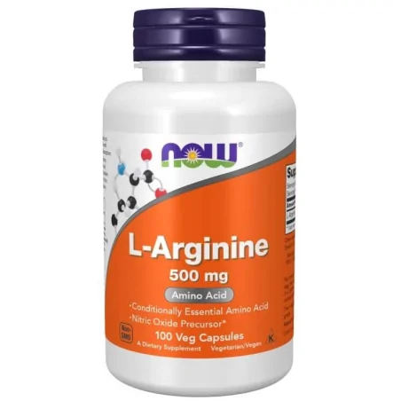 Now Foods L-Arginine 500 mg - 100 kaps.