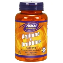 NOW Foods Arginine&Ornithine 100 kaps.