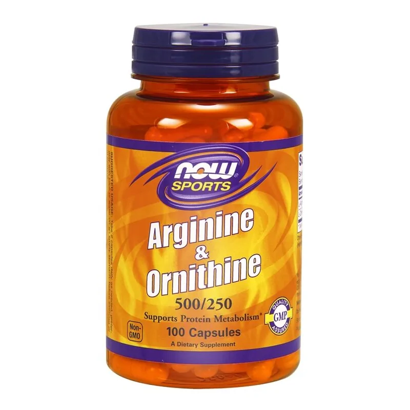 NOW Foods Arginine&Ornithine 100 kaps.