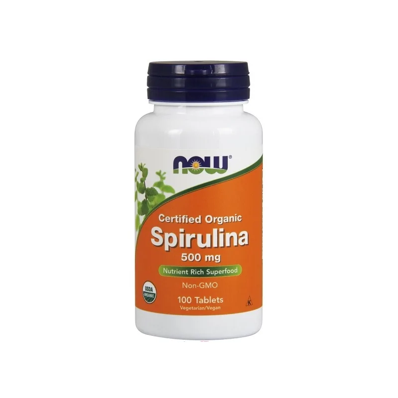 Now Foods Spirulina 500 mg 100% Natural - 100 Tabs