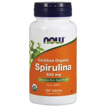 Now Foods Spirulina 500 mg 100% Natural - 100 Tabs