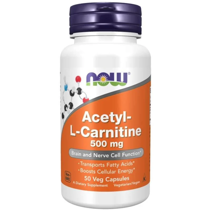 NOW Foods Acetyl L- Carnitine 500 mg - 50 kaps.