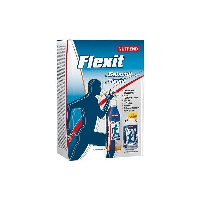 Nutrend Flexit liquid Orange 500ml + Flexit Gellacol 180 kaps za FREE
