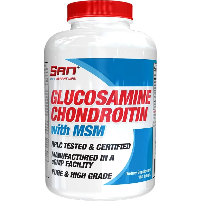 San Glucosamine Chondroitine MSM - 180 kaps.