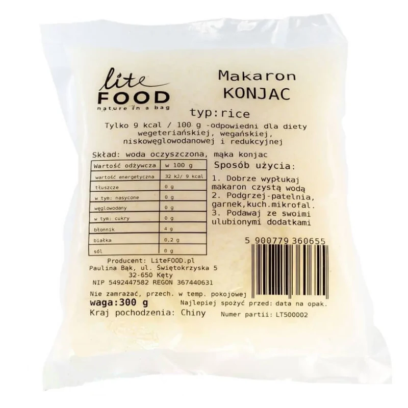 LiteFood Makaron Konjac Rice 300 g