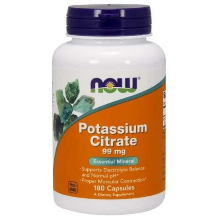 Now Foods Potassium Citrate - 180 kaps.