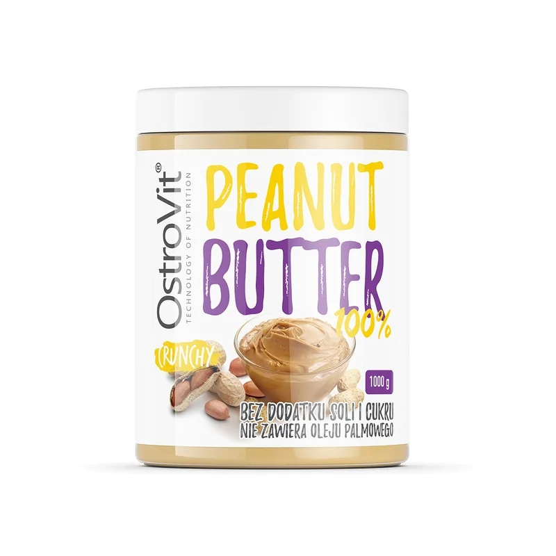 Ostrovit 100% Peanut Butter 1000g - Crunchy