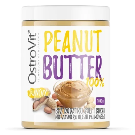 Ostrovit 100% Peanut Butter 1000g - Crunchy
