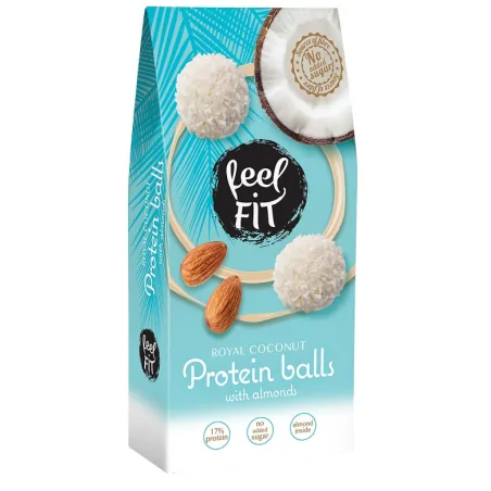 feel FIT Protein balls with almonds - 63 g (kulki kokosowe z migdałem)