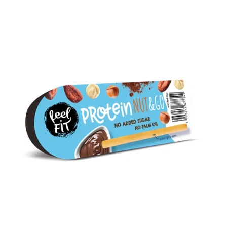 feel FIT Protein NUT and GO - 25 g (przekąska - krem czekoladowo - orzechowy z mini grissini)
