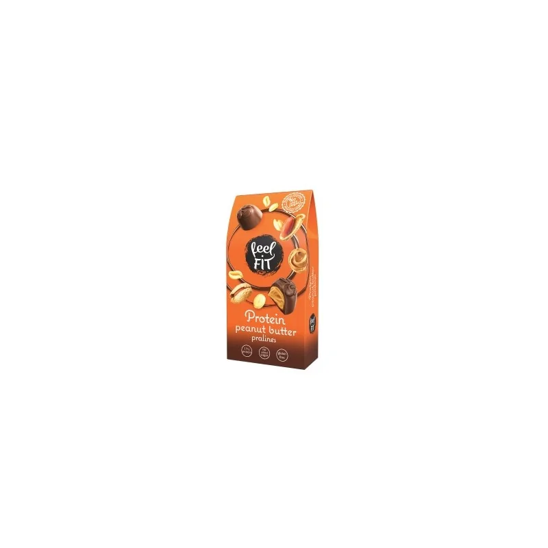 feel FIT Protein peanut butter pralines - 66 g (praliny z masłem orzechowym, bez cukru)