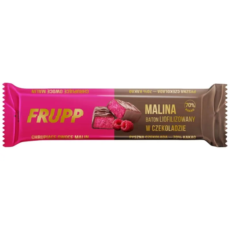 Celiko FRUPP Baton liofilizowany 20 g - Malina w czekoladzie