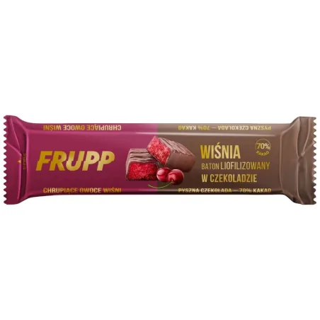 Celiko FRUPP Baton liofilizowany 20 g - Wiśnia w czekoladzie