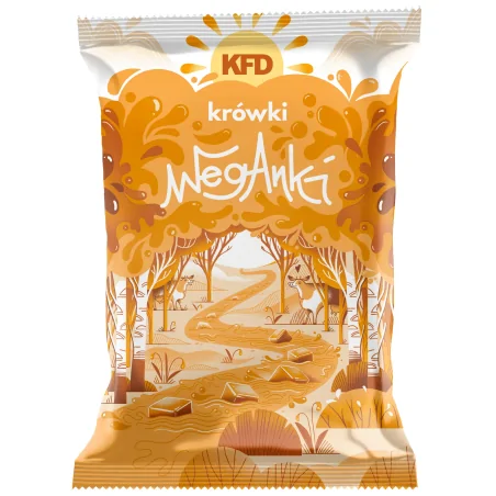 KFD Krówki Weganki - 150 g (Ekologiczne krówki bez mleka) KFD Krówki Weganki - 150 g (Ekologiczne krówki bez mleka)