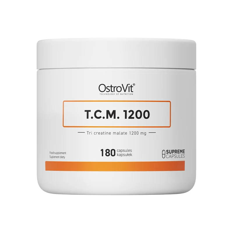 Ostrovit TCM 1200mg - 180 kaps. (jabłczan kreatyny)