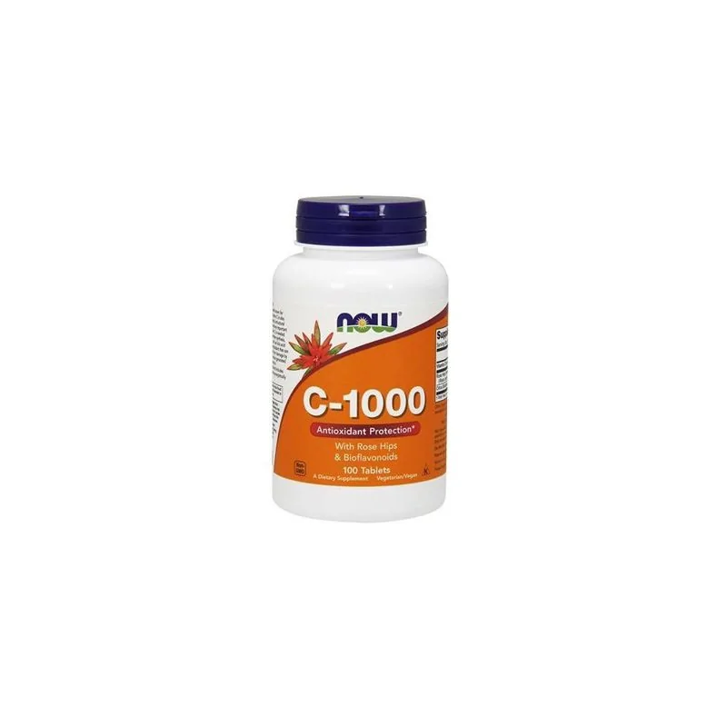 Now Foods C-1000 + Rose Hips + Bioflavonoids - 100 tabl.