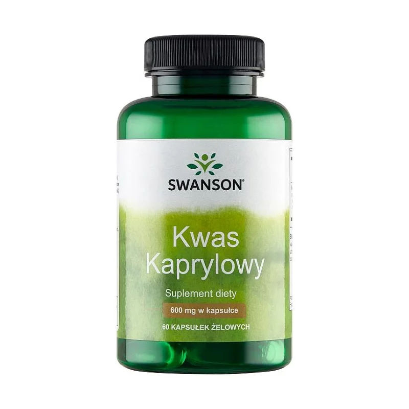 Swanson Kwas Kaprylowy 600 mg - 60 softgels