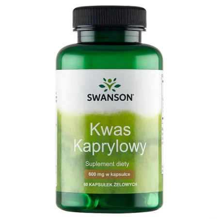 Swanson Kwas Kaprylowy 600 mg - 60 softgels