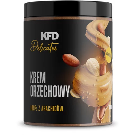 KFD Krem Orzechowy z Arachidów 100% Crunchy / Peanut Cream - 1000 g
