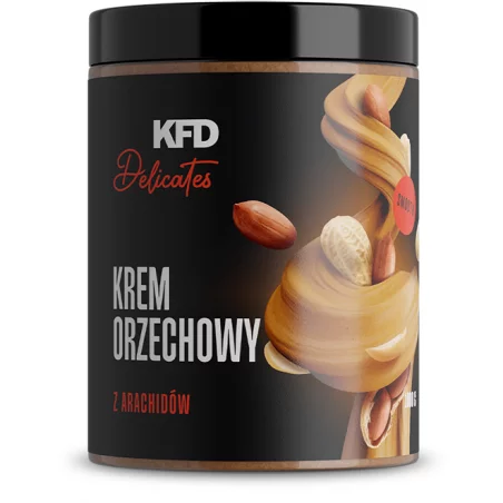 KFD Masło Orzechowe z Arachidów / Peanut Butter Smooth 100% - 1000 g