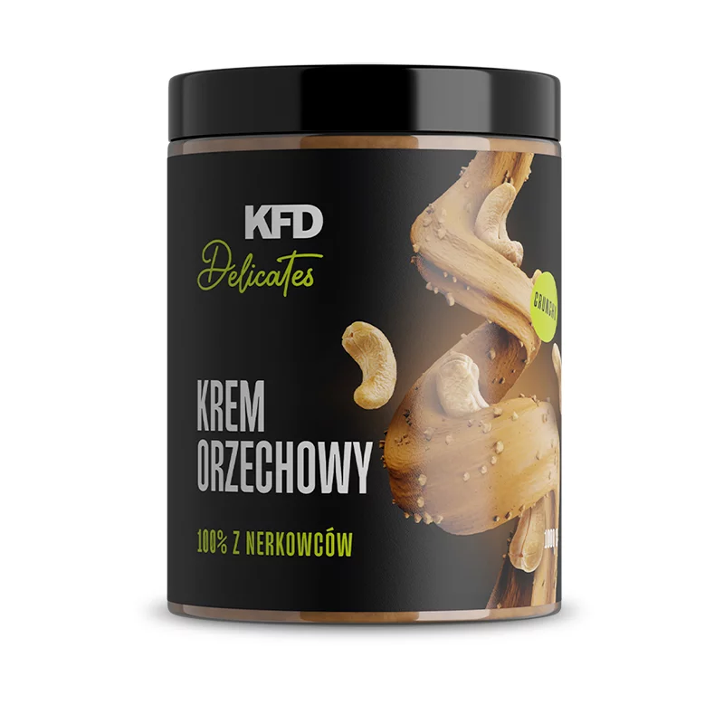 KFD Krem Orzechowy z Nerkowców 100% Soft Crunchy - 1000 g (I Gatunek)