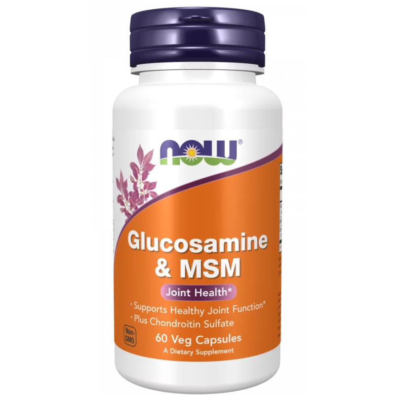 Now Foods Glucosamine z MSM - 60 kaps.
