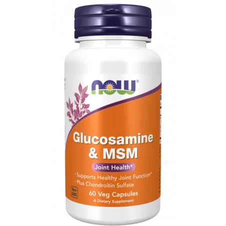 Now Foods Glucosamine z MSM - 60 kaps.