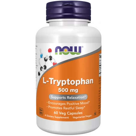Now Foods L-Tryptophan 500 mg - 60 kaps.