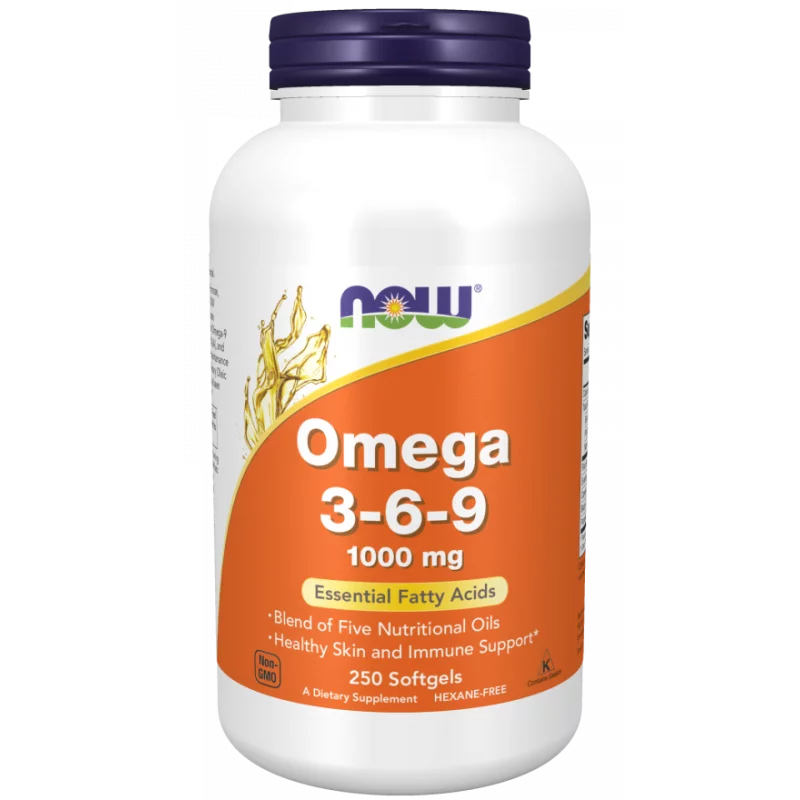 Now Foods Omega 3-6-9 1000 mg - 250 kaps.