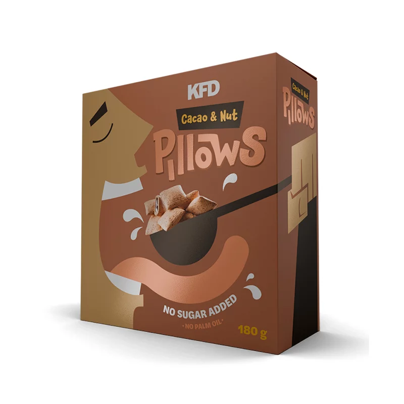 KFD Pillows - cacao & nut - 180 g (płatki / poduszki śniadaniowe)