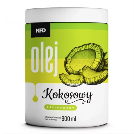 KFD Olej Kokosowy Rafinowany - 900 ml (do smażenia)