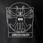 KFD Czarna koszulka "Jem co chcem"