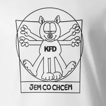 KFD Biała koszulka "Jem co chcem"