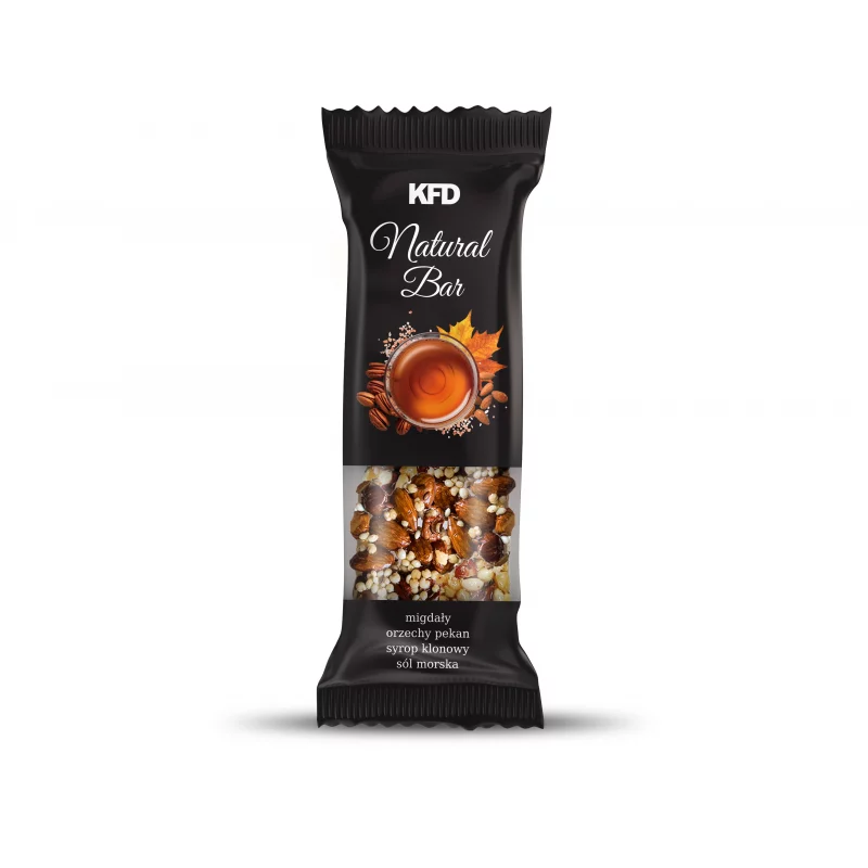 KFD Natural Bar z migdałami, orzechami pekan i syropem klonowym - 40 g [baton naturalny]