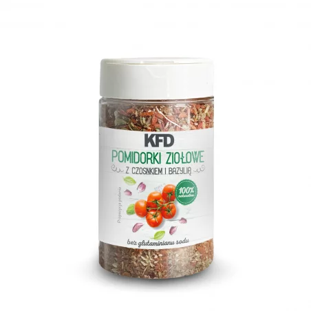 KFD Pomidorki ziołowe z czosnkiem i bazylią 130 g