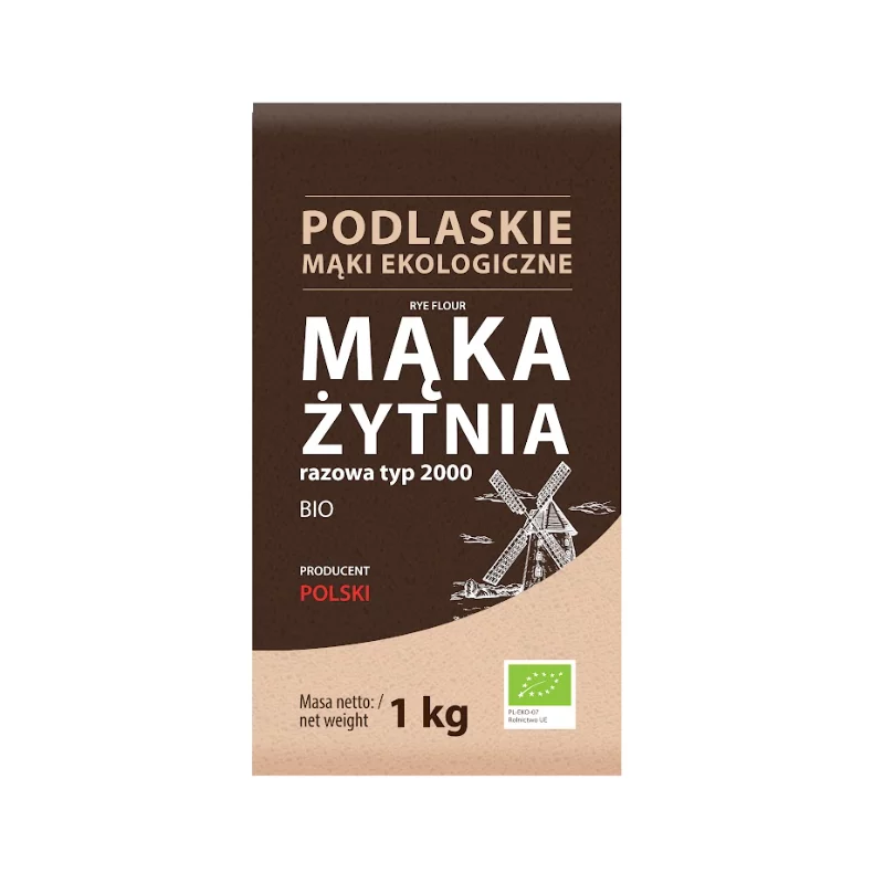 BioLife Mąka żytnia razowa typ 2000 - 1 kg