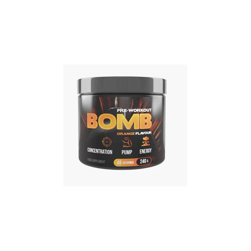 7 Nutrition BOMB Pre-Workout 240g - Pomarańczowy