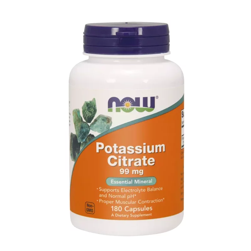 Now Foods Potassium Citrate - 180 kaps.