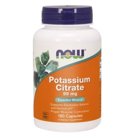 Now Foods Potassium Citrate - 180 kaps.