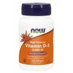 NOW Foods Vitamin D3 2000IU - 120 sofgels