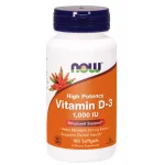 NOW Foods Vitamin D3 1000IU - 180 softgels