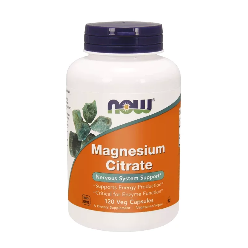 Now Foods Magnesium Citrate - 120 kaps.