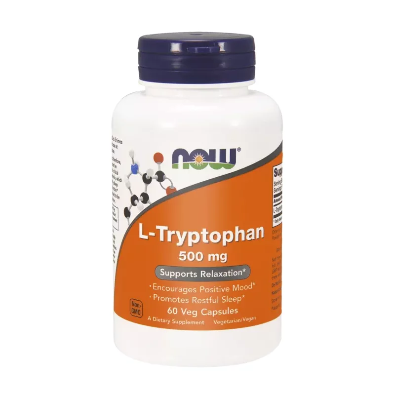 Now Foods L-Tryptophan 500 mg - 60 kaps.
